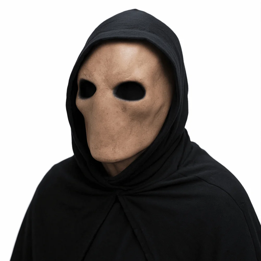 Latex Alien Mask Realistic - Realistische Gesichtslose-Maske für Halloween, ungiftiger Alien-Schädel-Latexhelm,