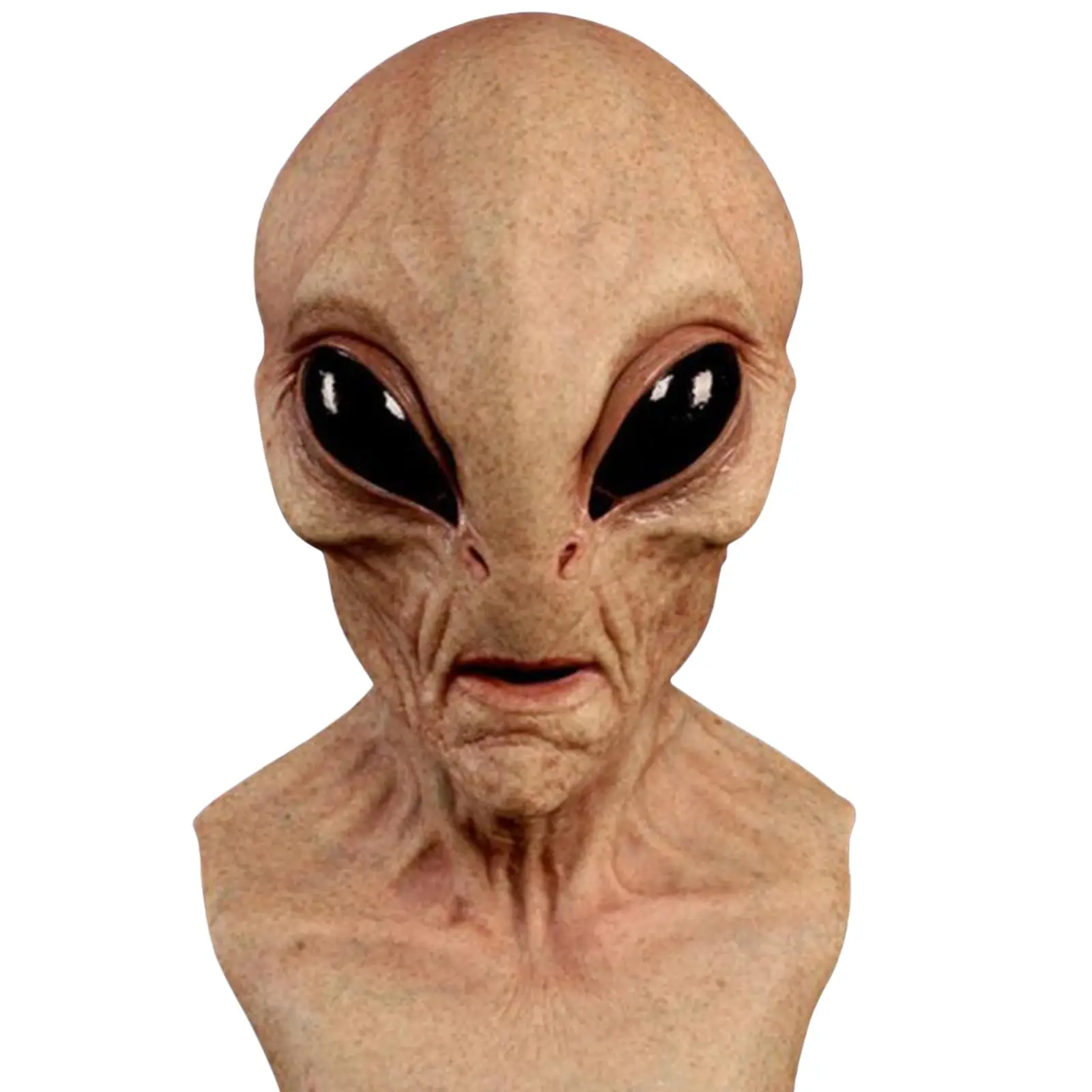 Latex Alien Mask Realistic - Halloween-Alien-Maske, realistische, böse Latexmaske für Erwachsene,