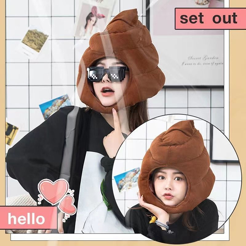 Fake Poop Gag Gift - Kreative niedliche Scheiße Form Plüsch Hut