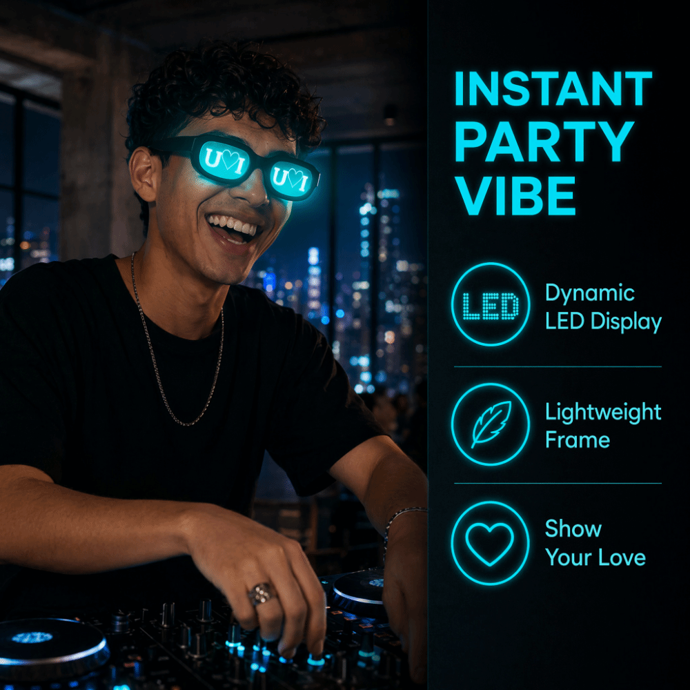Spezialeffekt-LED-Brille, leuc – Glow In The Dark Party Glasses Bewertung und Preis